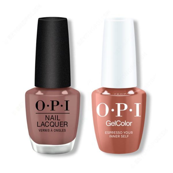 OPI - Intelli-Gel & Lacquer Combo - Espresso Your Inner Self - Long Lasting Formula