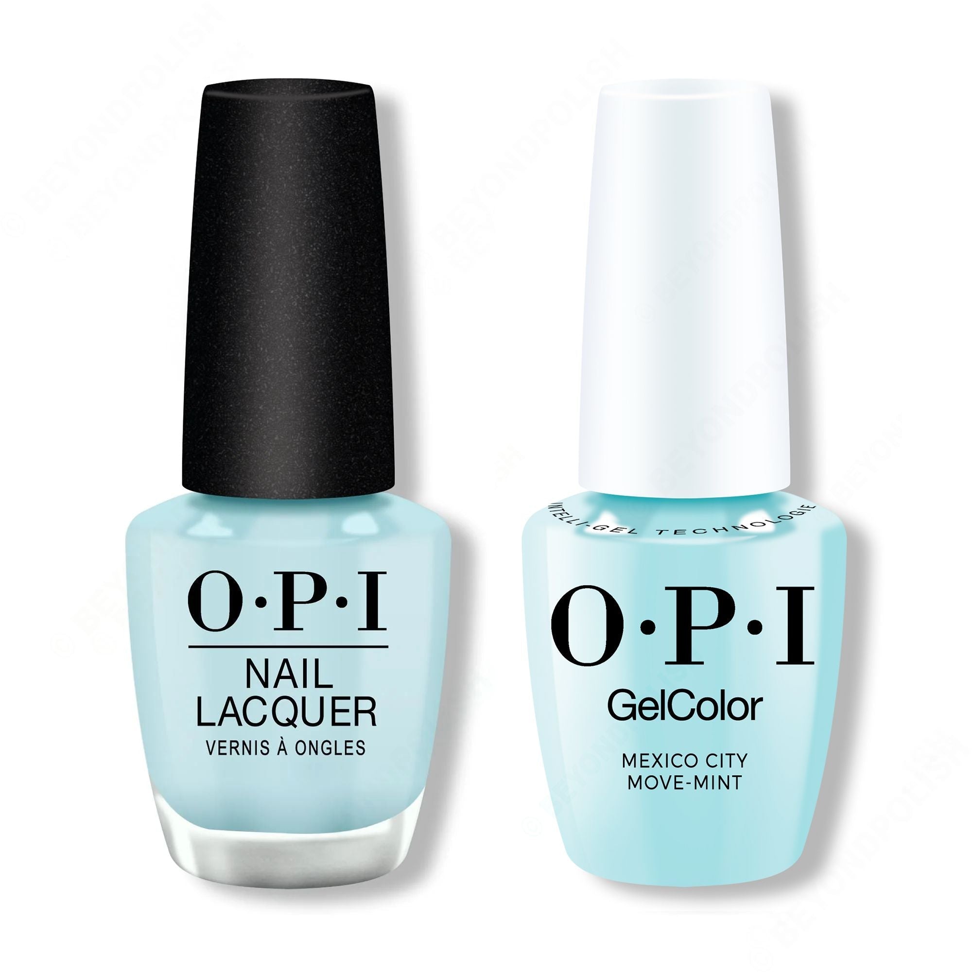 OPI - Intelli-Gel & Lacquer Combo - Mexico City Move-mint - Long Lasting Formula