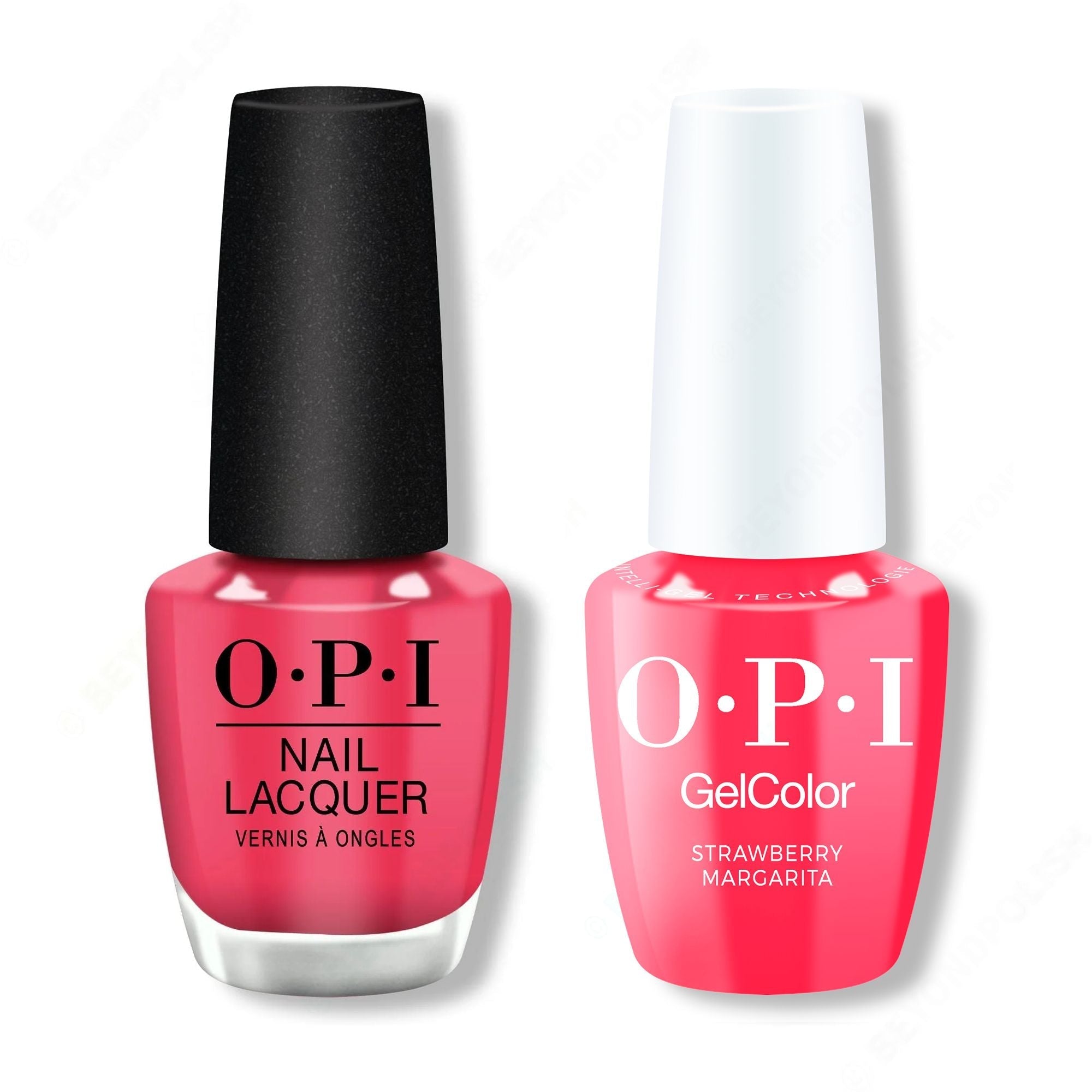 OPI - Intelli-Gel & Lacquer Combo - Strawberry Margarita - Long Lasting Formula