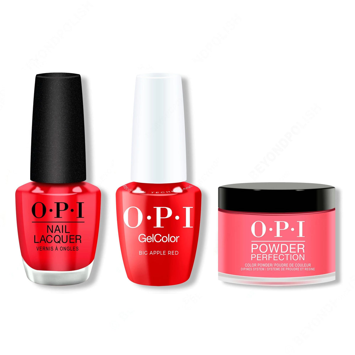 OPI - Intelli-Gel, Lacquer & Dip Combo - Big Apple Red - Long Lasting Formula