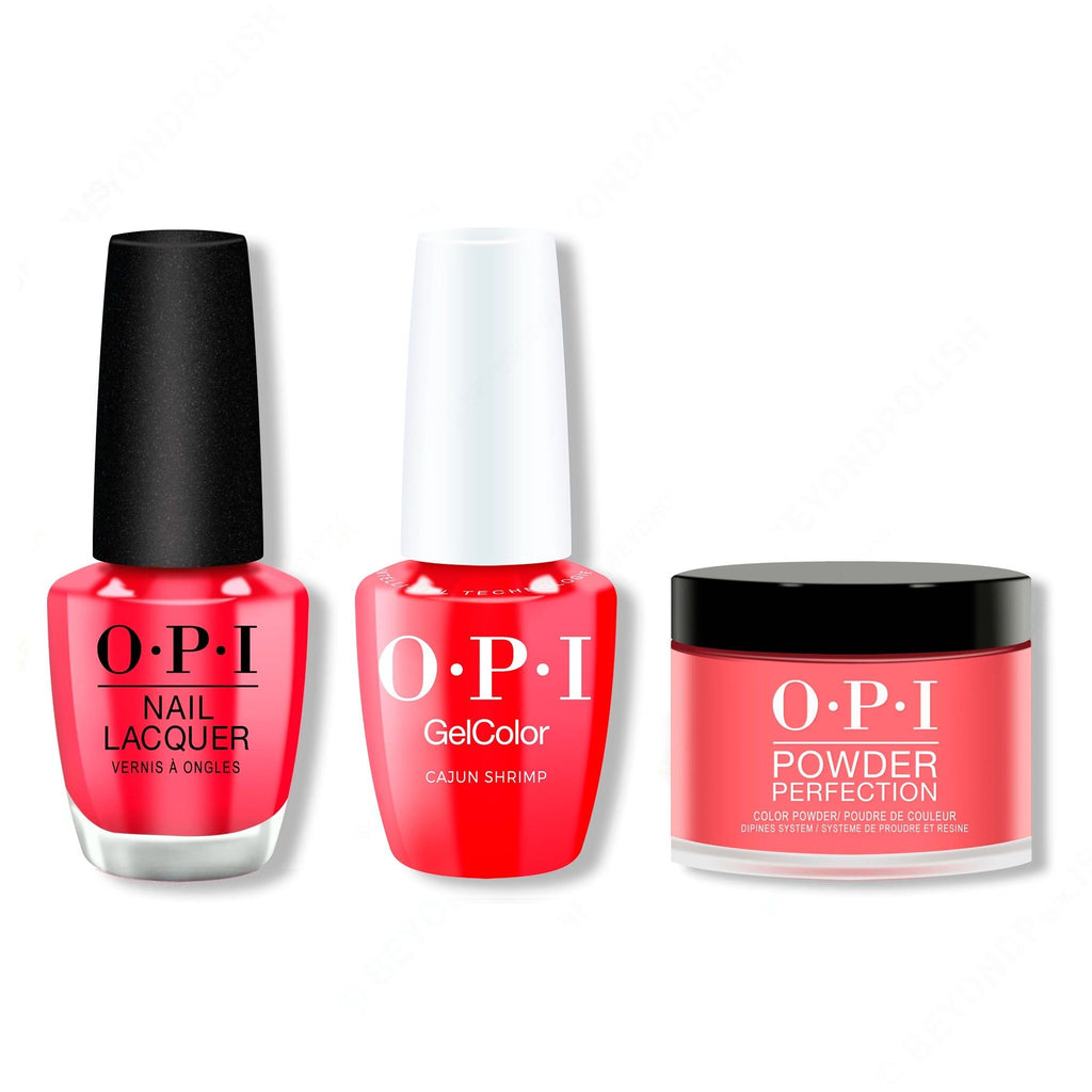 OPI - Intelli-Gel, Lacquer & Dip Combo - Cajun Shrimp - Long Lasting Formula