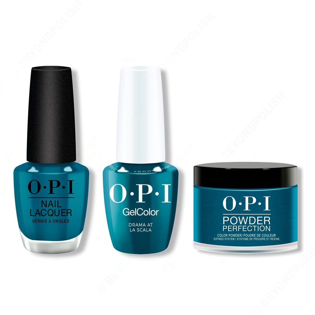 OPI - Intelli-Gel, Lacquer & Dip Combo - Drama at La Scala - Long Lasting Formula
