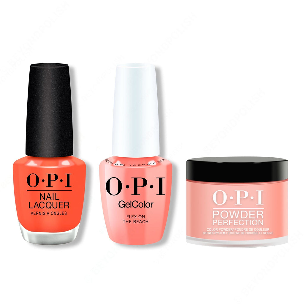 OPI - Intelli-Gel, Lacquer & Dip Combo - Flex On The Beach - Long Lasting Formula
