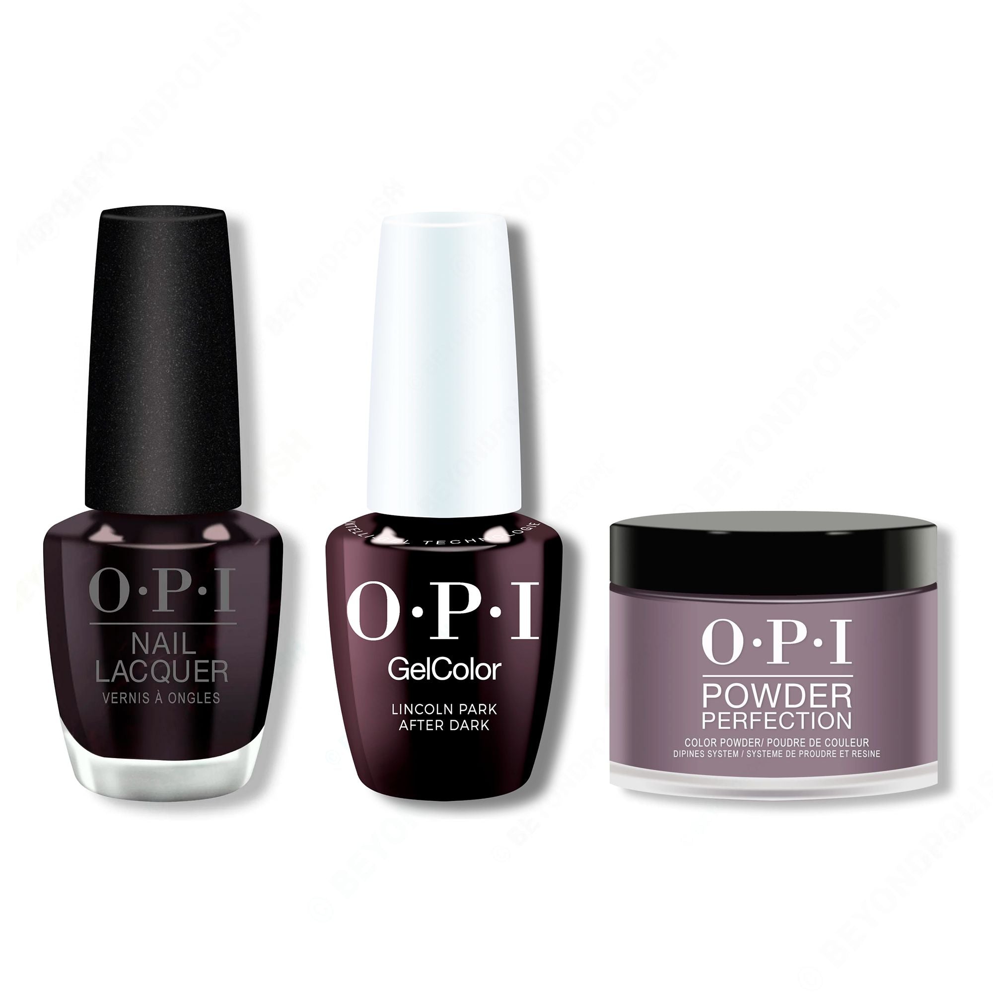 OPI - Intelli-Gel, Lacquer & Dip Combo - Lincoln Park After Dark - Long Lasting Formula