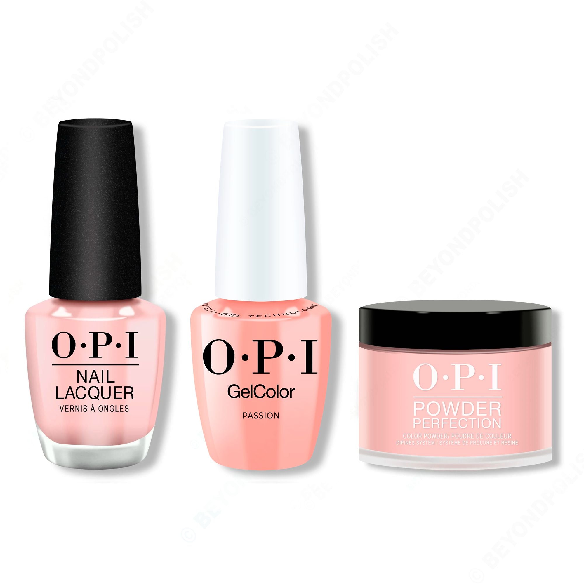 OPI - Intelli-Gel, Lacquer & Dip Combo - Passion - Long Lasting Formula
