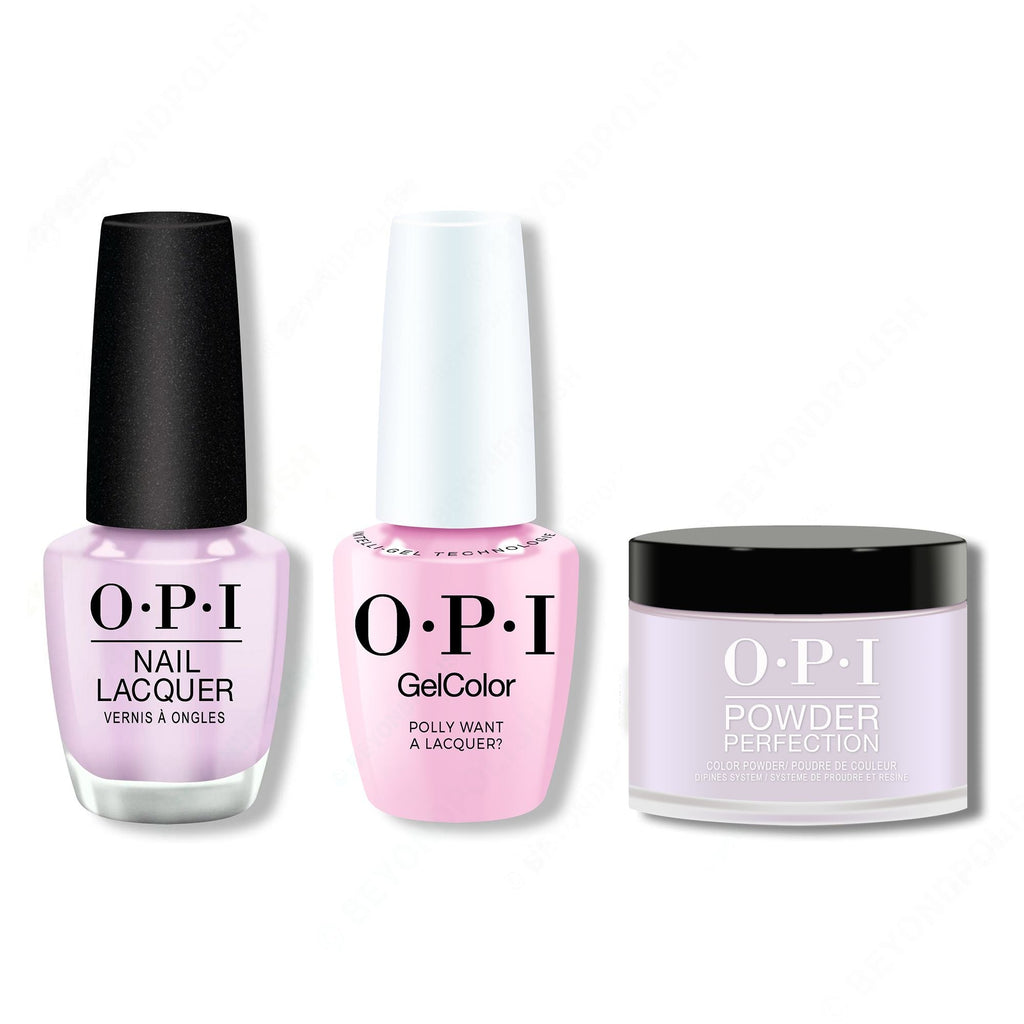 OPI - Intelli-Gel, Lacquer & Dip Combo - Polly Want A Lacquer - Long Lasting Formula