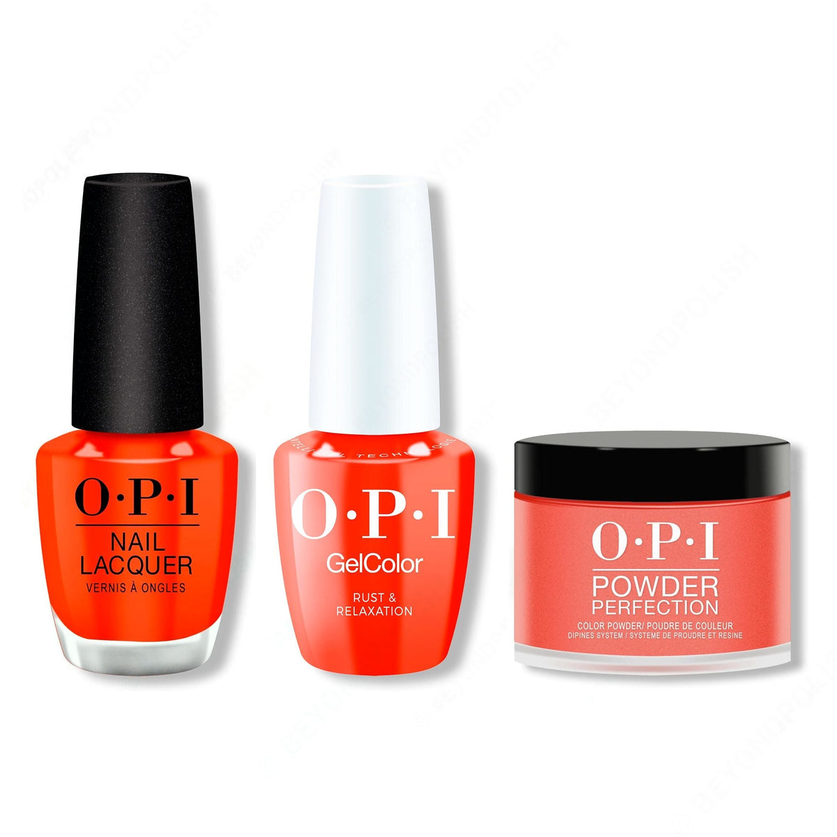OPI - Intelli-Gel, Lacquer & Dip Combo - Rust & Relaxation - Long Lasting Formula