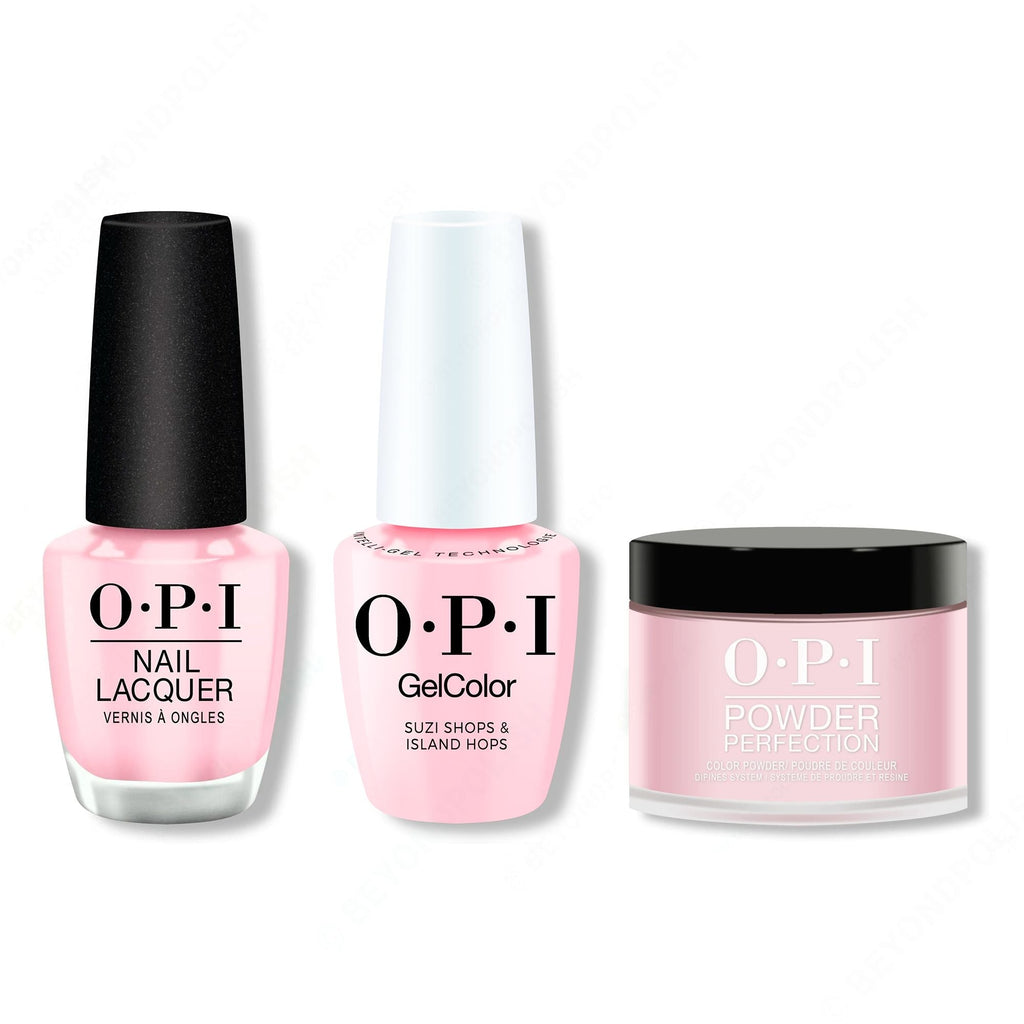 OPI - Intelli-Gel, Lacquer & Dip Combo - Suzi Shops & Island Hops - Long Lasting Formula
