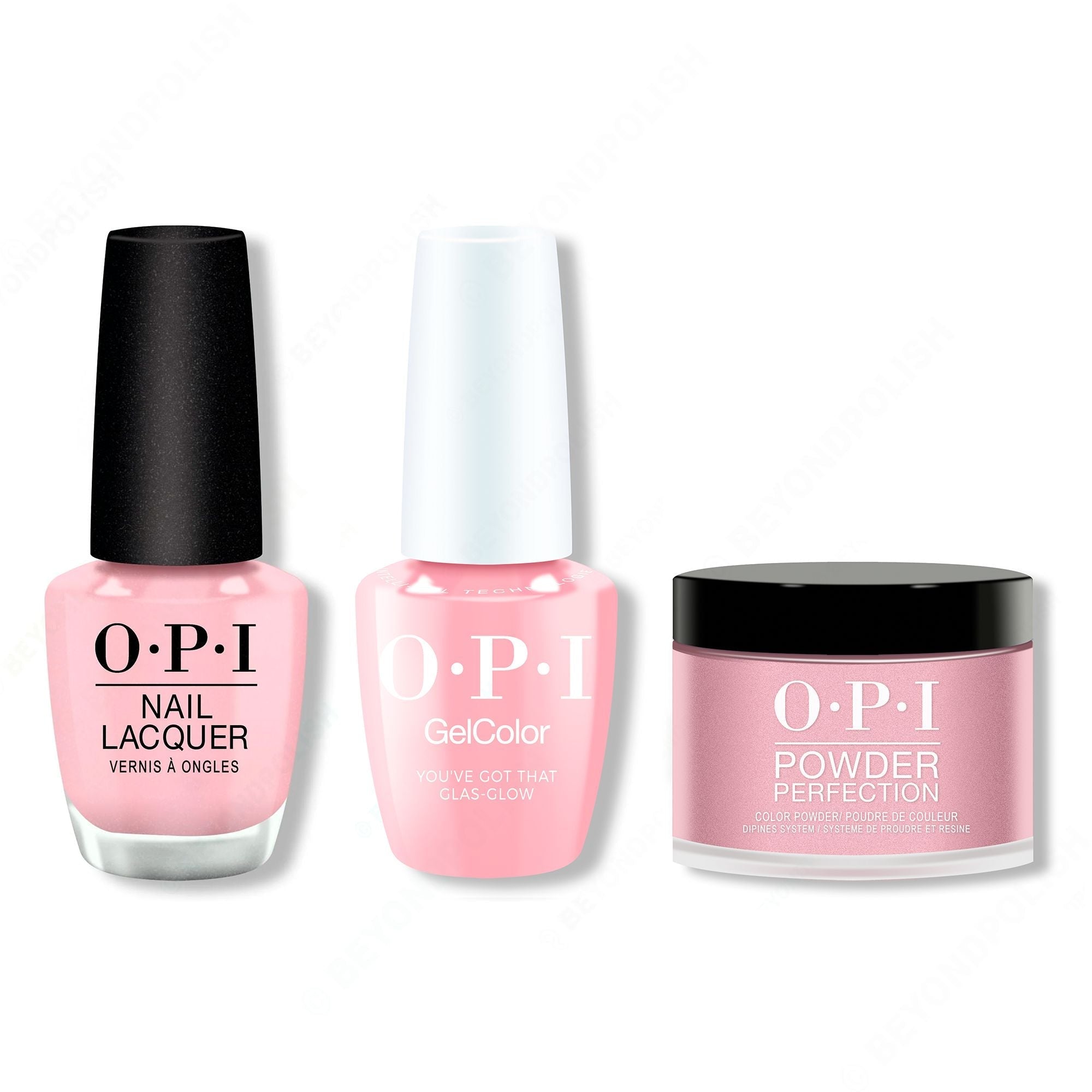 OPI - Intelli-Gel, Lacquer & Dip Combo - You've Got That Glas-glow - Long Lasting Formula