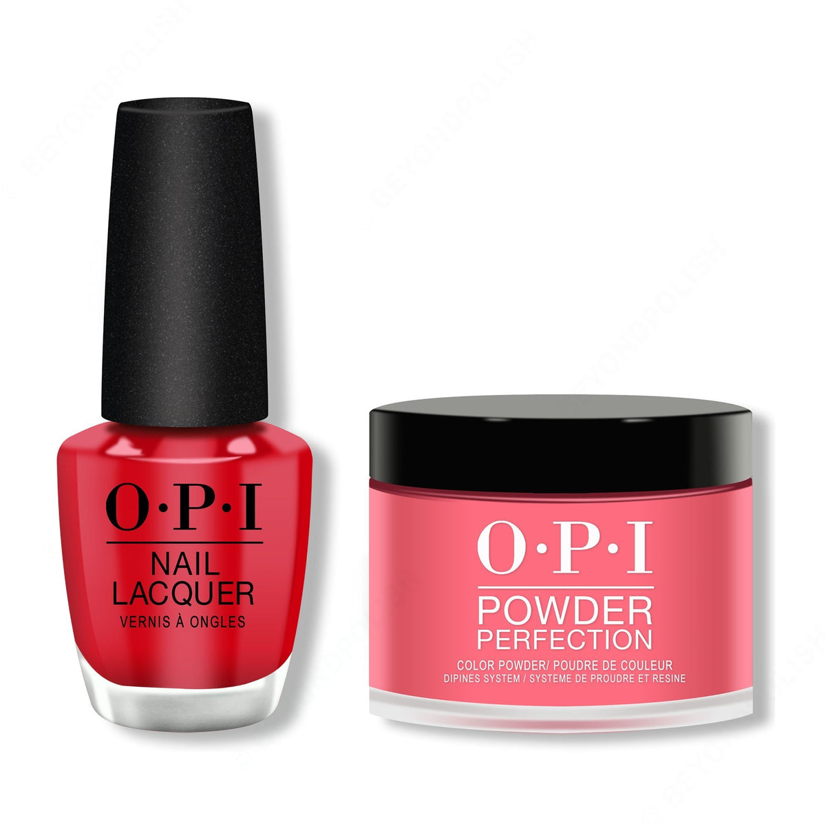 OPI - Lacquer & Dip Combo - Big Apple Red - Long Lasting Formula