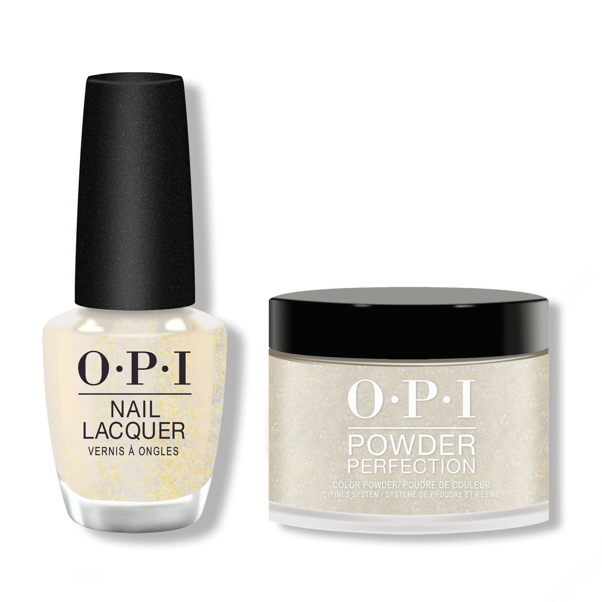 OPI - Lacquer & Dip Combo - Gliterally Shimmer - Long Lasting Formula