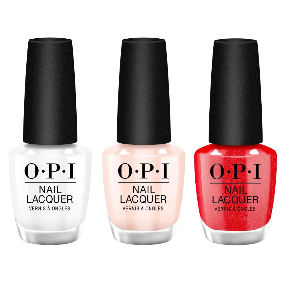 OPI Lacquer Set - Best Sellers 3-Pc Set - Long Lasting Formula