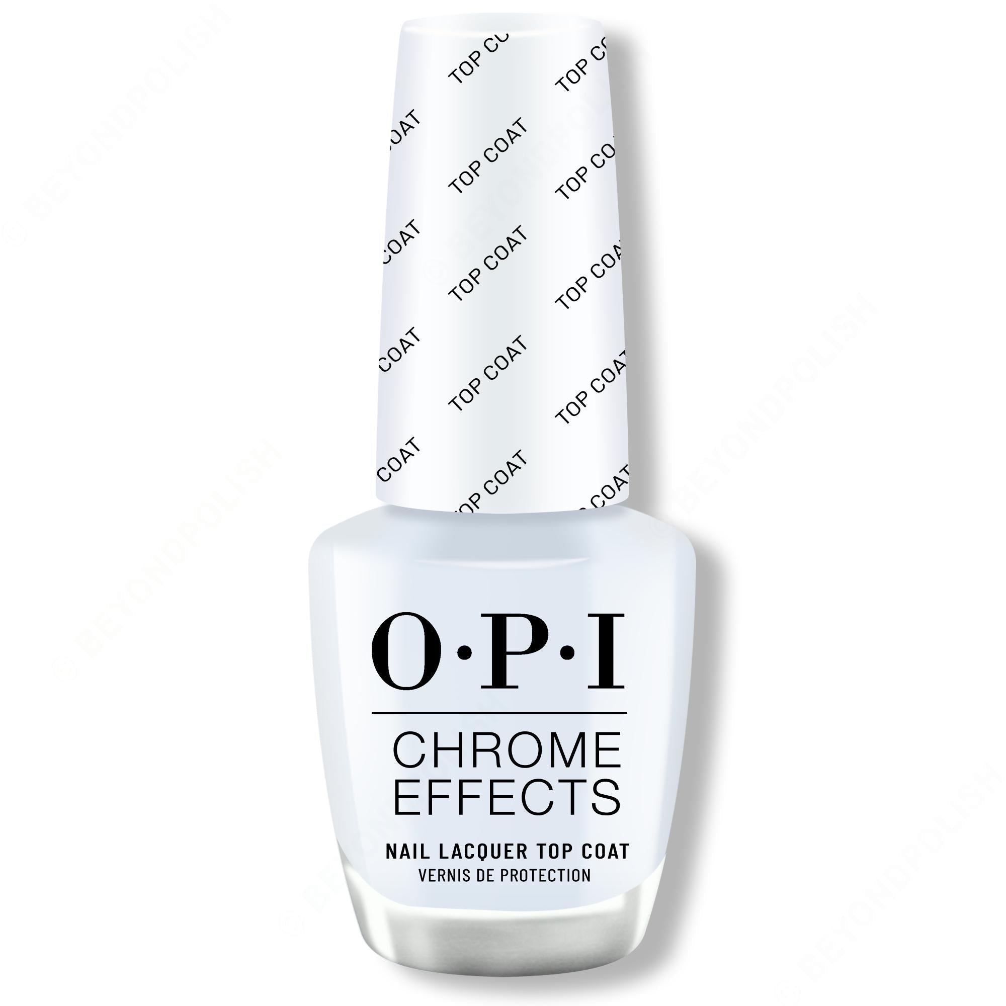 OPI Nail Lacquer - Chrome Effects Lacquer Top Coat 0.50 oz - Long Lasting Formula