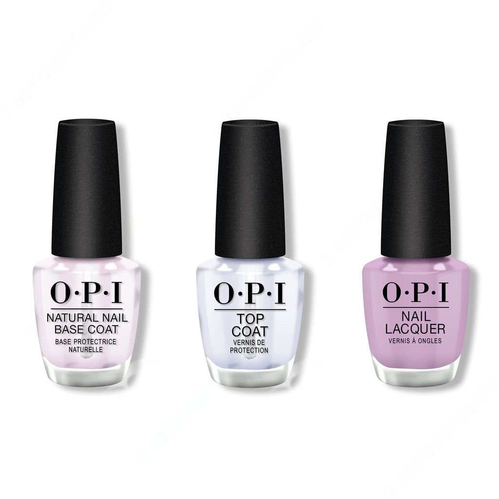 OPI - Nail Lacquer Combo - Base, Top & Achievement Unlocked - Long Lasting Formula