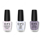 OPI - Nail Lacquer Combo - Base, Top & Addio Bad Nails, Ciao Great Nails 0.5 oz - Long Lasting Formula