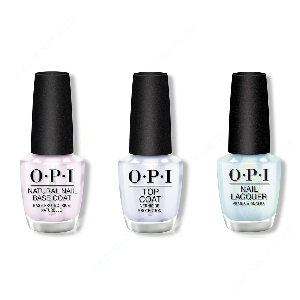OPI - Nail Lacquer Combo - Base, Top & Air We Go - Long Lasting Formula