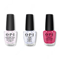 OPI - Nail Lacquer Combo - Base, Top & Aurora Berry-alis 0.5 oz - Long Lasting Formula