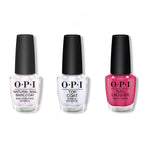 OPI - Nail Lacquer Combo - Base, Top & Aurora Berry-alis 0.5 oz - Long Lasting Formula