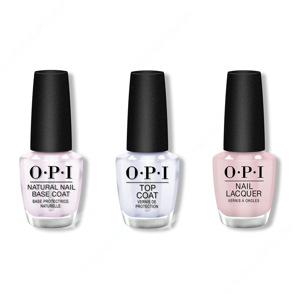 OPI - Nail Lacquer Combo - Base, Top & Baby, Take a Vow 0.5 oz - Long Lasting Formula