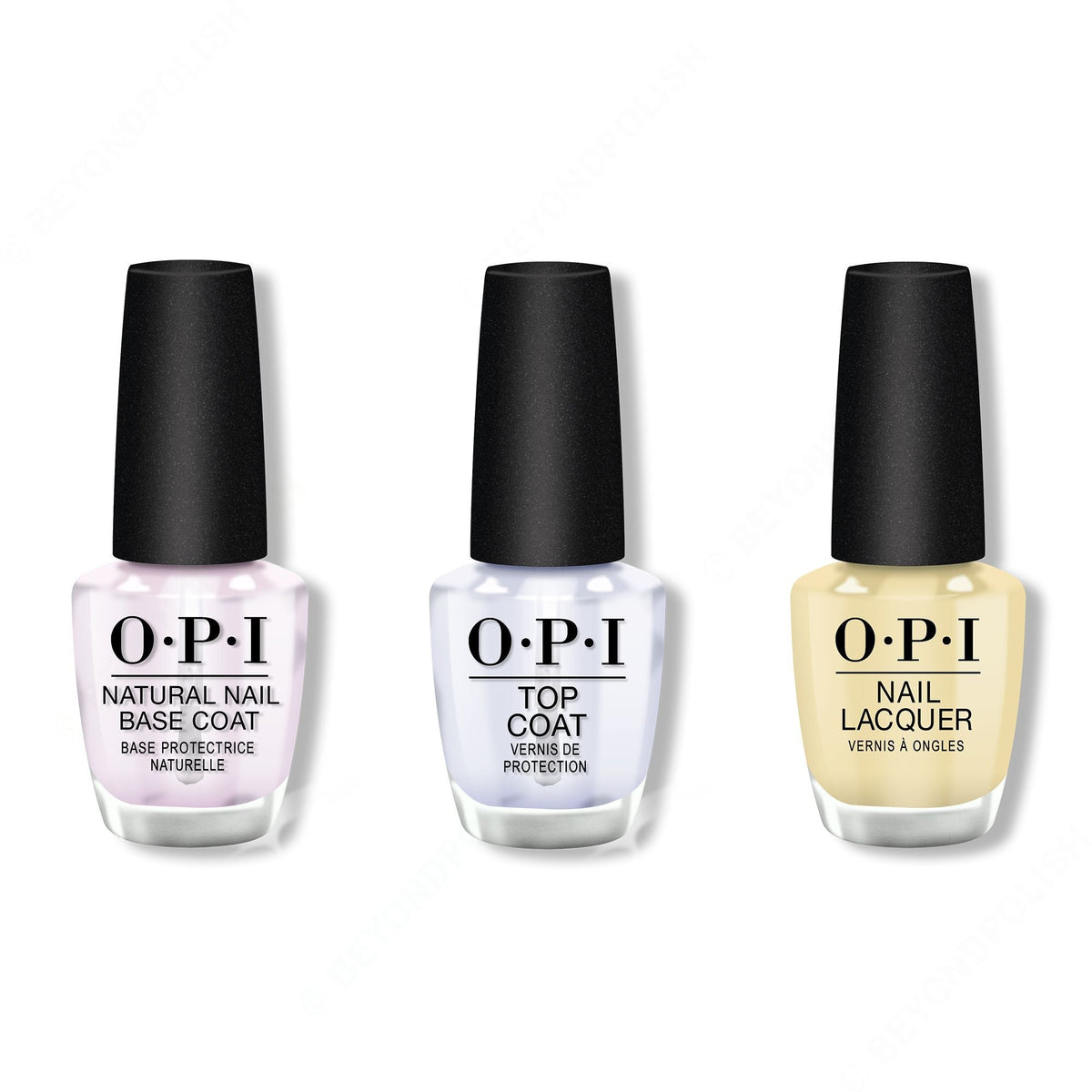 OPI - Nail Lacquer Combo - Base, Top & Bee-hind the Scenes - Long Lasting Formula