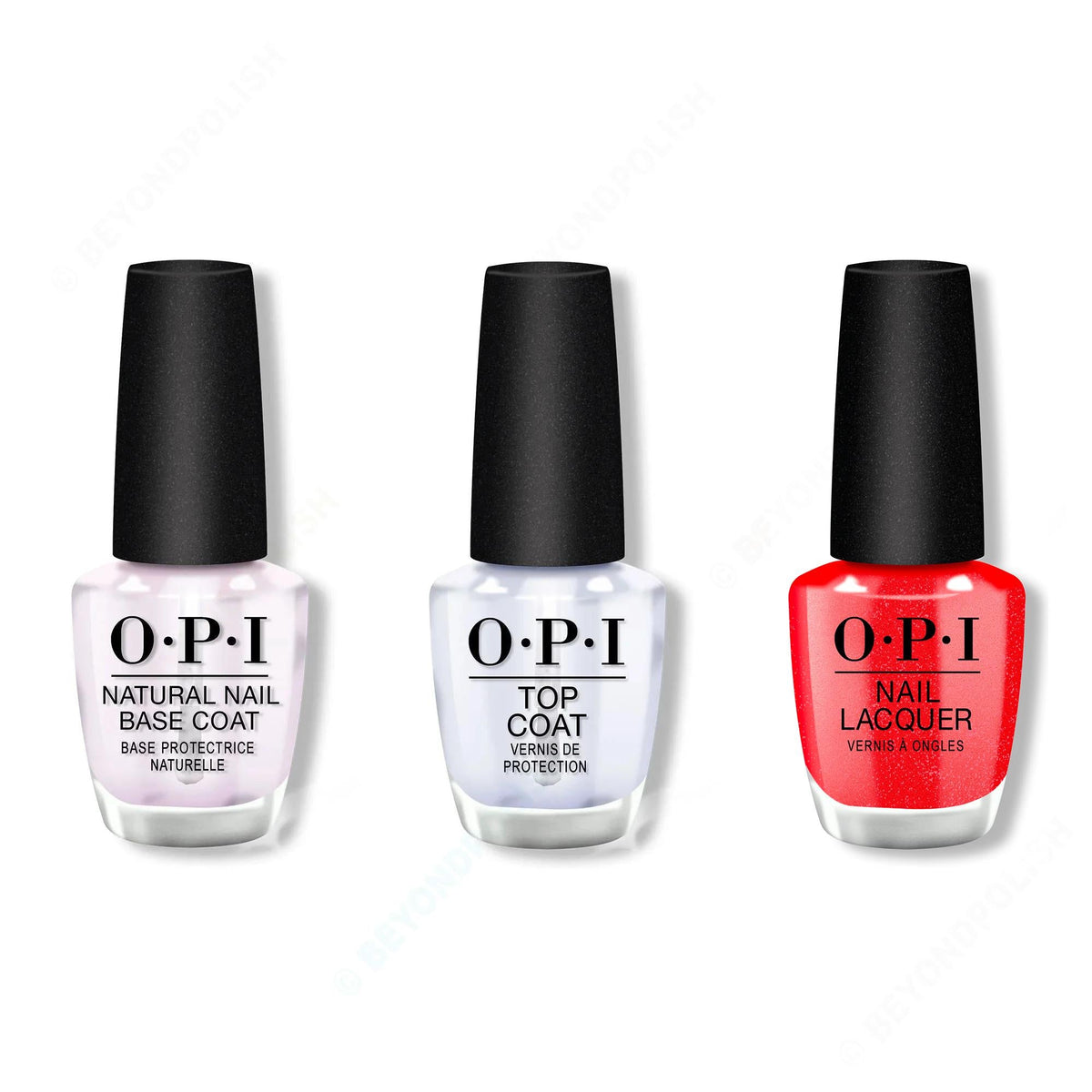 OPI - Nail Lacquer Combo - Base, Top & Big Apple Energy - OPIcons Spring 2026 - Long Lasting Formula