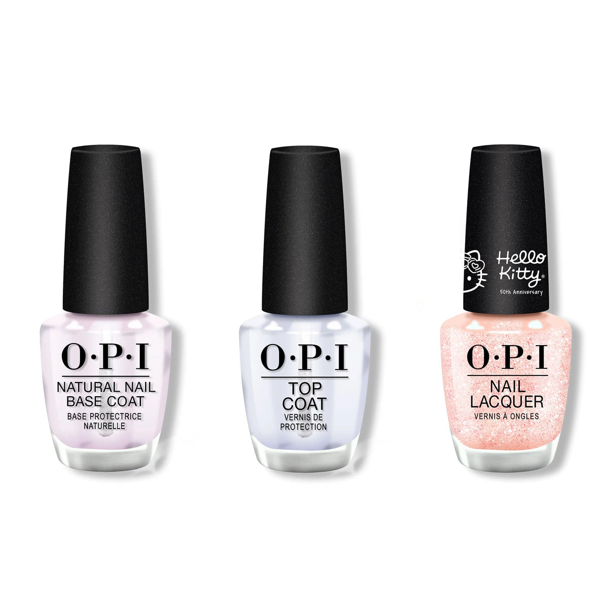 OPI - Nail Lacquer Combo - Base, Top & Big Celebration - Long Lasting Formula