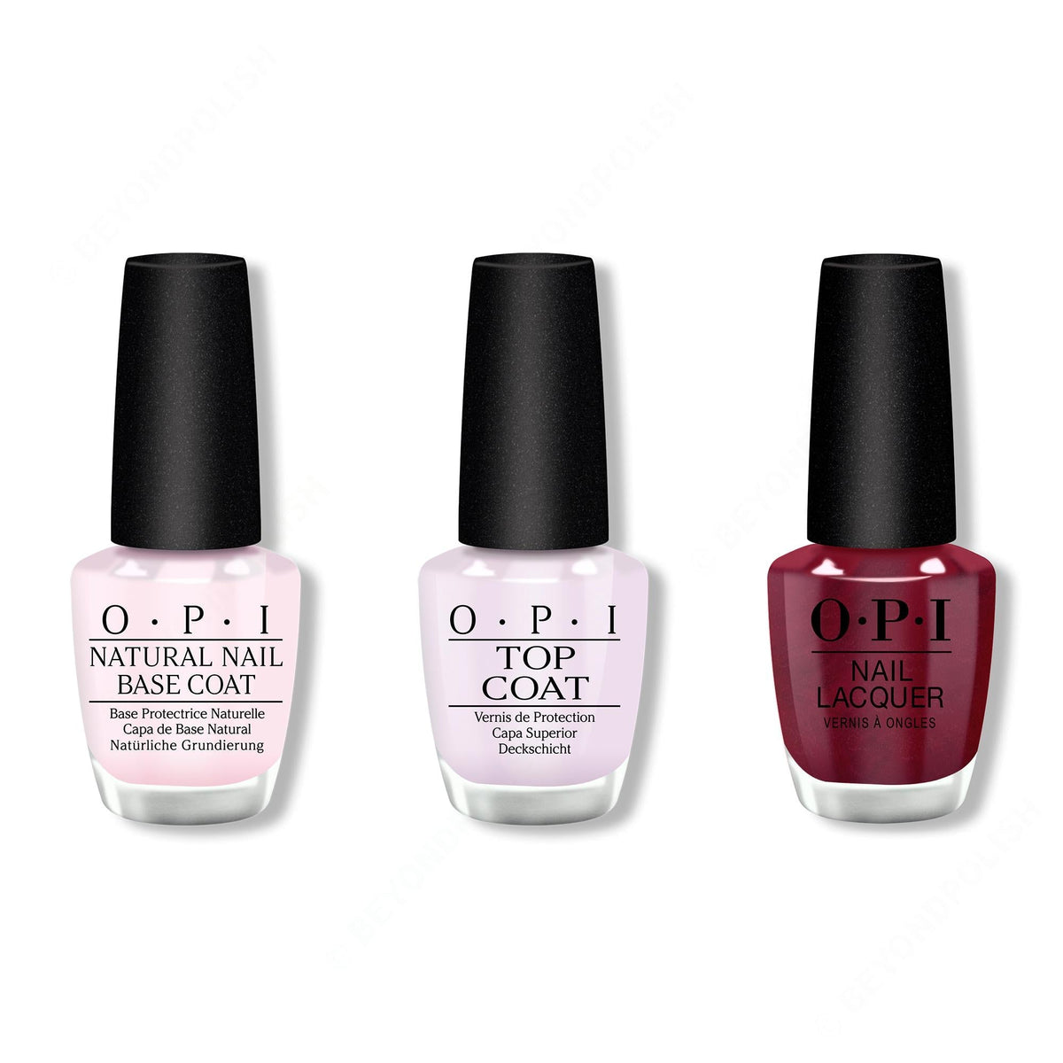 OPI - Nail Lacquer Combo - Base, Top & Big Sagittarius Energy - Long Lasting Formula