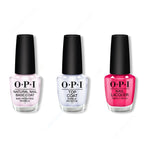 OPI - Nail Lacquer Combo - Base, Top & Blame the Mistletoe - Long Lasting Formula
