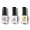 OPI - Nail Lacquer Combo - Base, Top & Blinded By The Ring Light - Long Lasting Formula