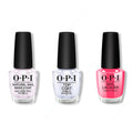 OPI - Nail Lacquer Combo - Base, Top & Bright Where I Belong! - Long Lasting Formula