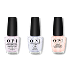 OPI - Nail Lacquer Combo - Base, Top & Bubble Bath 0.5 oz - Long Lasting Formula