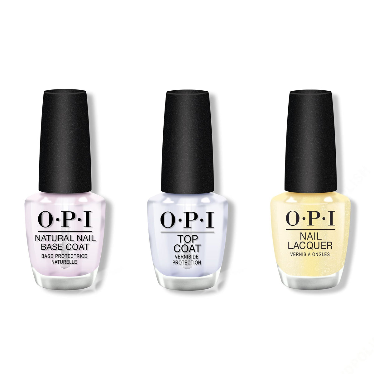 OPI - Nail Lacquer Combo - Base, Top & Buttafly - Long Lasting Formula