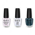 OPI - Nail Lacquer Combo - Base, Top & CIA = Color Is Awesome 0.5 oz - Long Lasting Formula