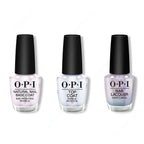 OPI - Nail Lacquer Combo - Base, Top & Case of Glamnesia - Long Lasting Formula