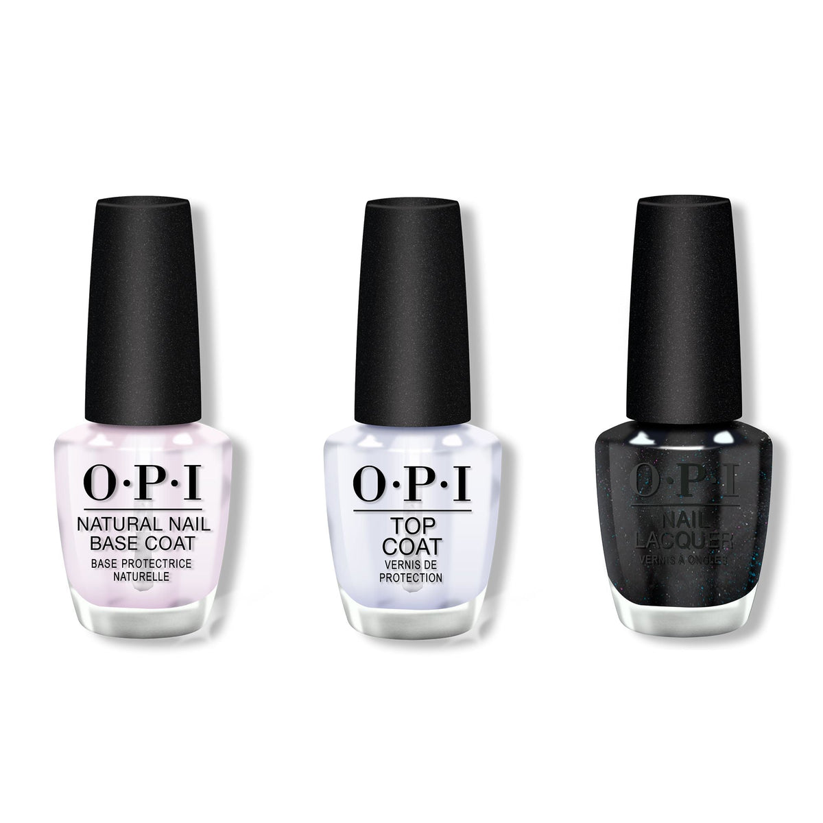OPI - Nail Lacquer Combo - Base, Top & Cave The Way - Long Lasting Formula