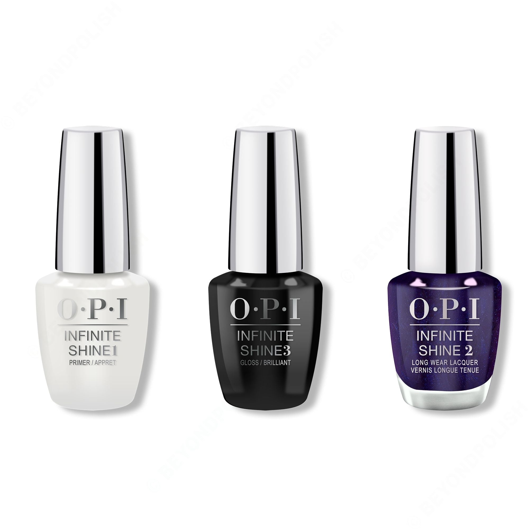 OPI - Nail Lacquer Combo - Base, Top & Chopstix and Stones 0.5 oz - Long Lasting Formula