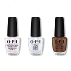 OPI - Nail Lacquer Combo - Base, Top & Cliffside Karaoke - Long Lasting Formula