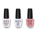 OPI - Nail Lacquer Combo - Base, Top & Cozu-melted in the Sun 0.5 oz - Long Lasting Formula