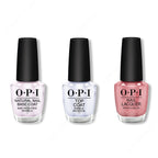 OPI - Nail Lacquer Combo - Base, Top & Cozu-melted in the Sun 0.5 oz - Long Lasting Formula