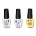 OPI - Nail Lacquer Combo - Base, Top & Daffodil Duck Walk - Long Lasting Formula