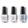 OPI - Nail Lacquer Combo - Base, Top & Did You See Those Mussels 0.5 oz - Long Lasting Formula