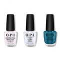OPI - Nail Lacquer Combo - Base, Top & Drama At La Scala 0.5 oz - Long Lasting Formula