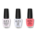 OPI - Nail Lacquer Combo - Base, Top & Drive 'Em Magenta - Long Lasting Formula
