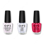 OPI - Nail Lacquer Combo - Base, Top & Dutch Tulips 0.5 oz - Long Lasting Formula