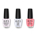 OPI - Nail Lacquer Combo - Base, Top & Elephantastic Pink 0.5 oz - Long Lasting Formula