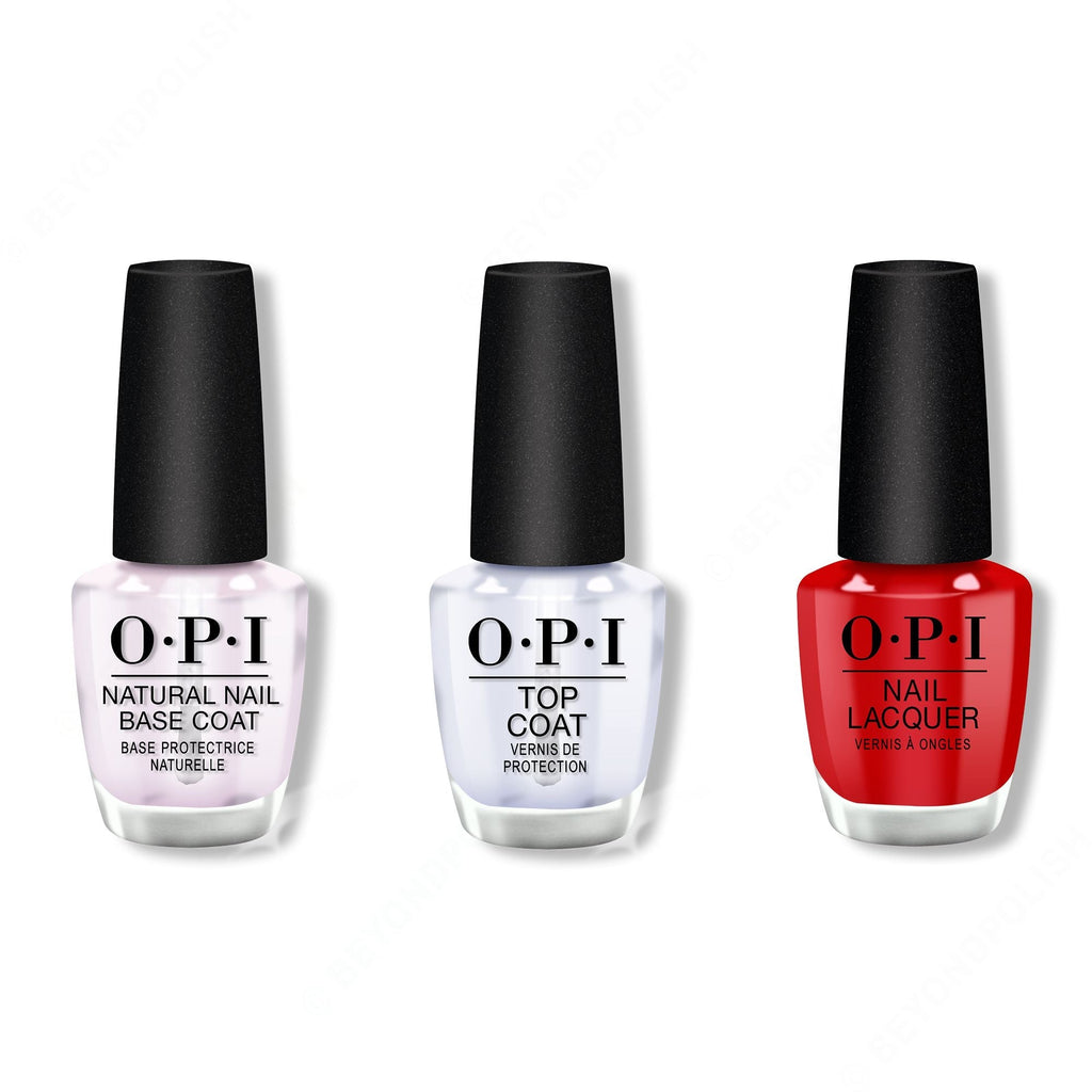 OPI - Nail Lacquer Combo - Base, Top & Emmy, have you seen Oscar - Long Lasting Formula