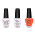 OPI - Nail Lacquer Combo - Base, Top & Flex On The Beach - Long Lasting Formula