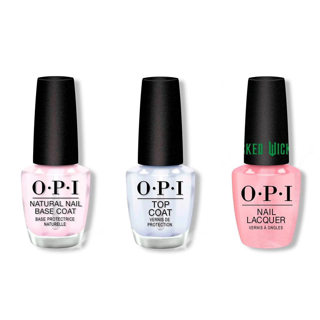 OPI - Nail Lacquer Combo - Base, Top & Ga-Linda - Long Lasting Formula