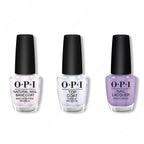 OPI - Nail Lacquer Combo - Base, Top & Galleria Vittorio Violet 0.5 oz - Long Lasting Formula