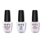 OPI - Nail Lacquer Combo - Base, Top & Glazed N' Amused - Long Lasting Formula